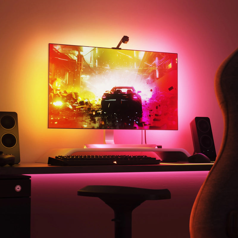 Nanoleaf 4D Screen Mirror + LED Light Strip 4M Kit For TVs & Monitors Up to 65″ (165cm) - Black Nanoleaf 4D Screen Mirror + LED Light Strip 4M Kit For TVs & Monitors Up to 65″ (165cm) - Black
